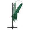 4-Tier Parasol with Aluminium Pole Green 250x250 cm