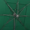 4-Tier Parasol with Aluminium Pole Green 250x250 cm