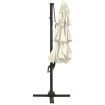 4-Tier Parasol with Aluminium Pole Sand 3x3 m