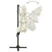 4-Tier Parasol with Aluminium Pole Sand 3x3 m
