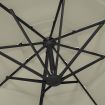 4-Tier Parasol with Aluminium Pole Sand 3x3 m
