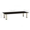 TV Stand Black 80x35x17 cm Tempered Glass