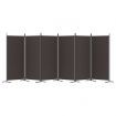 6-Panel Room Divider Brown 520x180 cm Fabric