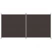 2-Panel Room Divider Brown 348x180 cm Fabric