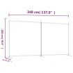 2-Panel Room Divider Brown 348x180 cm Fabric