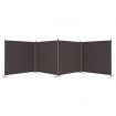 4-Panel Room Divider Brown 698x180 cm Fabric