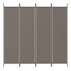 4-Panel Room Divider Anthracite 698x180 cm Fabric