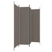 4-Panel Room Divider Anthracite 698x180 cm Fabric