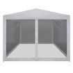 Party Tent with 4 Mesh Sidewalls 3x3 m