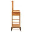 Garden Kitchen Trolley Solid Wood Acacia 92x43.5x141.5 cm