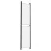 5-Panel Room Divider White 250x220 cm Fabric