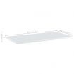 Bookshelf Boards 4 pcs High Gloss White 80x40x1.5 cm Engineered Wood