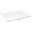 Rectangular ABS Shower Base Tray White 80x90 cm