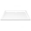 Rectangular ABS Shower Base Tray White 80x90 cm