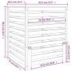 Composter 82.5x82.5x99.5 cm Solid Wood Pine