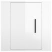 Wall Mounted TV Cabinet High Gloss White 40x34.5x40 cm