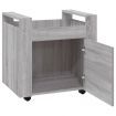 Desk Trolley Grey Sonoma 60x45x60 cm Engineered Wood