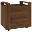 Desk Trolley Brown Oak 60x45x60 cm Engineered Wood