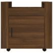 Desk Trolley Brown Oak 60x45x60 cm Engineered Wood