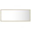 LED Bathroom Mirror Sonoma Oak 100x8.5x37 cm Acrylic