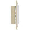 LED Bathroom Mirror Sonoma Oak 100x8.5x37 cm Acrylic