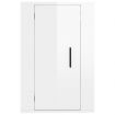 Wall Mounted TV Cabinet High Gloss White 40x34.5x60 cm