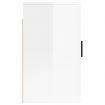 Wall Mounted TV Cabinet High Gloss White 40x34.5x60 cm