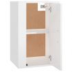 Wall Mounted TV Cabinet High Gloss White 40x34.5x60 cm