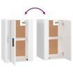 Wall Mounted TV Cabinet High Gloss White 40x34.5x60 cm