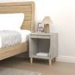 Bedside Cabinet Concrete Grey 40x35x50 cm