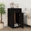 Desk Cabinet Black 40x49x75 cm Engineered Wood