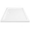 Rectangular ABS Shower Base Tray White 70x100 cm