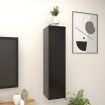 Wall Mounted TV Cabinets 4 pcs Black 30.5x30x30 cm