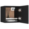 Wall Mounted TV Cabinets 4 pcs Black 30.5x30x30 cm