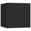 Wall Mounted TV Cabinets 4 pcs Black 30.5x30x30 cm