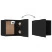 Wall Mounted TV Cabinets 4 pcs Black 30.5x30x30 cm