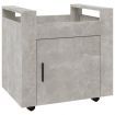 Desk Trolley Concrete Grey 60x45x60 cm Engineered Wood