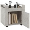 Desk Trolley Concrete Grey 60x45x60 cm Engineered Wood