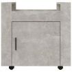 Desk Trolley Concrete Grey 60x45x60 cm Engineered Wood