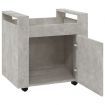 Desk Trolley Concrete Grey 60x45x60 cm Engineered Wood