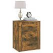 Bedside Cabinet Smoked Oak 50x36x60 cm Engineered Wood