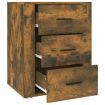 Bedside Cabinet Smoked Oak 50x36x60 cm Engineered Wood