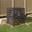 Composter Grey 63.5x63.5x77.5 cm Solid Wood Pine