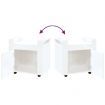 Desk Trolley High Gloss White 60x45x60 cm Engineered Wood