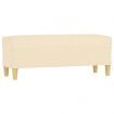 Bench Cream 100x35x41 cm Fabric