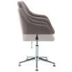 Swivel Office Chair Taupe Fabric