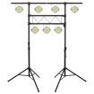 Light Stand Black 238x115x(180-300) cm Steel