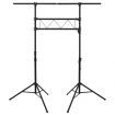 Light Stand Black 238x115x(180-300) cm Steel