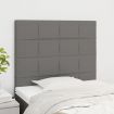 Headboards 2 pcs Dark Grey 80x5x78/88 cm Fabric