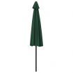 Balcony Parasol with Aluminium Pole Green 300x155 cm Half